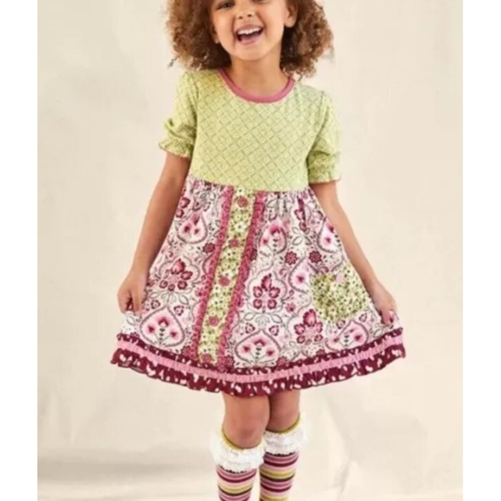 Matilda Jane Girls‎ Daydream Floral Medallion Print Maggie Dress 10